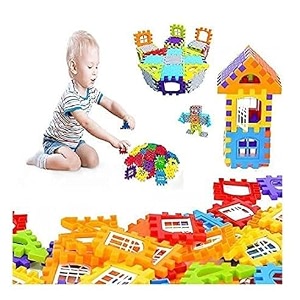 building blocks for kidshouse building blocks with windowsblock game for kids bulding blcoks 54 pcmulticolor