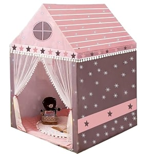 jumbo size extremely light weight kids play theme tent house for 3-8 year old girls and boys star house