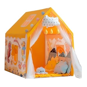 jumbo size extremely light weight kids play tent house for 3-8 year old girls and boys orange aquriam
