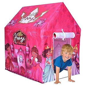 jumbo size extremely light weight kids play theme tent house for 3-8 year old girls and boys happy birthdaymulticolor