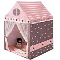 Jumbo Size Extremely Light Weight Kids Play Theme Tent House for 3-8 Year Old Girls and Boys (Star House)