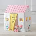Jumbo Size Extremely Light Weight Kids Play Theme Tent House for 3-8 Year Old Girls and Boys (White House)