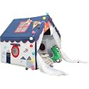 Light Weight Kids Play Theme Tent House for 3-8 Year Old Girls and Boys (Blue City)