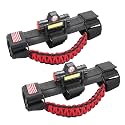 sukemichi Roll Bar Grab Handles with Light for Jeep Wrangler TJ JK JL,Red