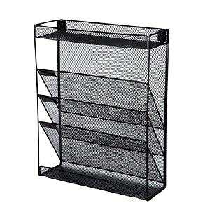 mesh file organizer wall mount hanging file organizer 5 tier wall mount file rack