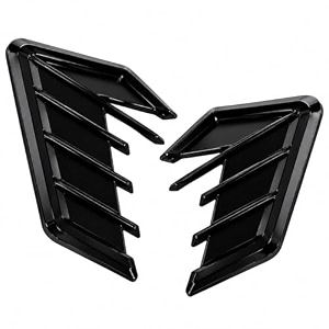 sukichi performance side vent styling trim for cars amp suvs gloss black abs exterior upgrade universal self-adhesive fender accent left amp right pair t-2068