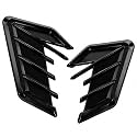 SUKICHI® Performance Side Vent Styling Trim for Cars &amp; SUVs, Gloss Black ABS Exterior Upgrade, Universal Self-Adhesive Fender Accent, Left &amp; Right Pair (T-2068)