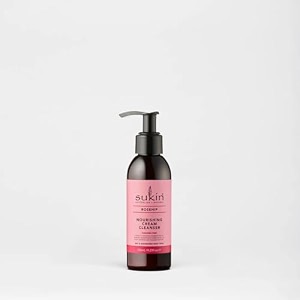 sukin rosehip nourishing cream cleanser 125ml  cream cleanser for dry amp dehydrated skin  gently removes makeup dirt amp impurities  enriched with rosehip amp natural oils  nourishes softens amp restores skin balance  100 vegan amp cruelty-free  125ml