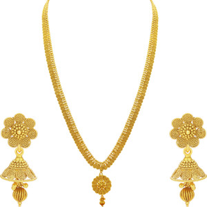 sukkhi alloy gold-plated gold jewellery set