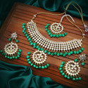 Sukkhi Alloy Gold-plated Green Jewellery Set