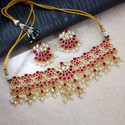 Sukkhi Alloy Gold-plated Red Jewel Set (Pack of 1)
