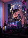Sukoi Urban Anime Hero Tapestry Anime Character Wall Hanging Tapestry 5x7 Feet Tapestry