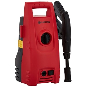 sulfar lutian high pressure washer 1400w 100 pure copper motorpressure-100 bar max flow-390 lh working radius 8m spray gun with extension rod hose pipe for multi-cleaningred