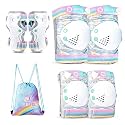 SULIFEEL Rainbow Unicorn Kids Knee Pads for Girls Boys