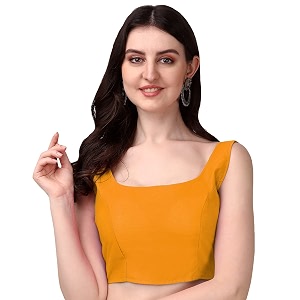 Sumaira Tex Womens Deep Neck Silk Sleeveless