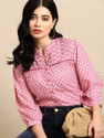 SumanFashion Casual Printed Women Pink Top