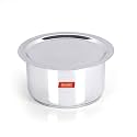 Sumeet Stainless Steel Milk Pot/Tope With Lid, 6 Liter 1 Piece (Silver)