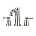 SUMERAIN Brushed Nickel Widespread Bathroom Sink Faucet 3 Hole