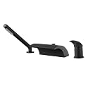 SUMERAIN Matte Black Bathroom Roman Tub Faucet with Hand Shower
