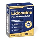 Sumifun 4% Lidocaine Pain Relief Patches, Maximum OTC Strength, 18 Count