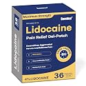 Sumifun 4% Lidocaine Pain Relief Patches, Maximum OTC Strength, 36 Count