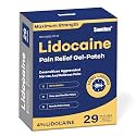 Sumifun 4% Lidocaine Pain Relief Patches, Maximum OTC Strength, 29 Count