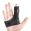 Sumifun Finger Brace, Trigger Finger Splint for Index Middle Ring Pinky Finger Arthritis Pain, Tendon Injury, Broken Mallet Finger,Fits Both Left &amp; Right Hand,for Palm Size:6.2-9 in,Black