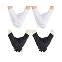 Sumind 4 Pair Men Spandex Cotton Gloves for Halloween Costume