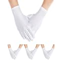 Sumind 4 Pair Men Spandex Cotton Gloves for Halloween Costume