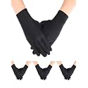 Sumind 4 Pair Men Spandex Cotton Gloves for Halloween Costume