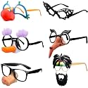 Sumind 6 Pairs Halloween Funny Glasses for Adults, Disguise Sunglasses