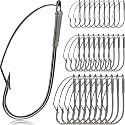 Sumind Weedless Wacky Rig Hooks Bass Carbon Steel Fishing Hook