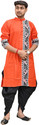 Sumit online Men Self Design Straight Kurta