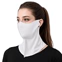 Ice Silk Sun Protection Face Mask for Women, Breathable Cooling Face Cover with Neck Coverage, Driving，Golf，Hiking