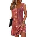 Summer Dresses for Women 2026 Sundresses Beach Swimsuit Cover Ups Sun Dress
