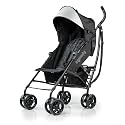 3Dlite Convenience Stroller,Jet Black–Lightweight Stroller with Aluminum Frame,Large Seat Area, 4 Position Recline, Extra Large Storage Basket– Infant Stroller for Travel&amp;More