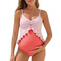 Summer Mae Maternity Swimsuit One Piece Ruffle Pregnancy Bathing Suit