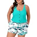 Summer Mae Plus Size Swim Romper for Women One Piece 2026 Modest Swimsuit