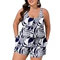 Summer Mae Plus Size Swim Romper for Women One Piece 2026 Modest Swimsuit