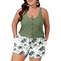 Summer Mae Plus Size Swim Romper for Women One Piece 2026 Modest Swimsuit
