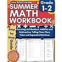 Summer Math Workbook Grade 1-2, With Counting, Addition and Subtraction, Telling Time, and Place Value Skills: 1st to 2nd Grade Math Practice Summer Workbook With Answers