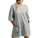 Summer Rompers for Women 2026 Spring Flowy Dressy Casual Petite Jumpsuits Beach Comfy Linen Athletic Overalls