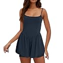 Summer Rompers for Women 2026 Spring Flowy Dressy Casual Date Night Jumpsuits Beach Comfy Linen Athletic Overalls