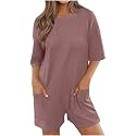 Summer Rompers for Women 2026 Spring Flowy Dressy Casual Petite Jumpsuits Beach Comfy Linen Athletic Overalls
