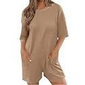 Summer Rompers for Women 2026 Spring Flowy Dressy Casual Petite Jumpsuits Beach Comfy Linen Athletic Overalls