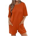 Summer Rompers for Women 2026 Spring Flowy Dressy Casual Petite Jumpsuits Beach Comfy Linen Athletic Overalls