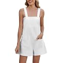 Summer Rompers for Women 2026 Spring Flowy Dressy Casual Active Jumpsuits Beach Comfy Linen Athletic Overalls