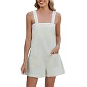 Summer Rompers for Women 2026 Spring Flowy Dressy Casual Active Jumpsuits Beach Comfy Linen Athletic Overalls