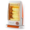 SUMMERCOOL Halogen Heater 400/800/1200W Room Heater | safety mesh grill | quick heating | rust-free metal grill front | Lightweight for easy portability | 1 Year Warranty (White)