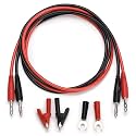 Sumnacon 4 in 1 Banana Plug Alligator Clip Pure Copper Fork Test Lead, 3.3 ft Multimeter Flexible Test Lead Wire Cable With Protective Jack Copper Clamps For Electrical Testing 1000V/15A
